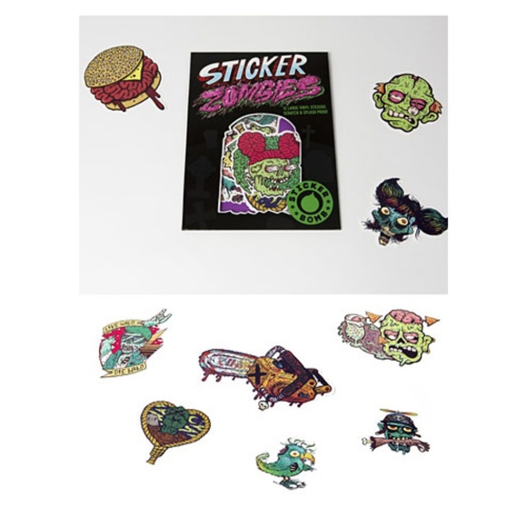 NEW Zombies Sticker Bomb Decals - Pack of 12 - Picture 4 of 4